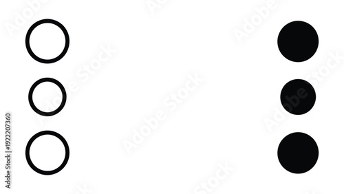 Vertical Three Dots More Menu Icon Set for Web and Mobile UI