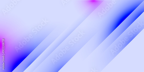 Abstract gradient background with layered purple and blue diagonal lines. Blender 3D illustration