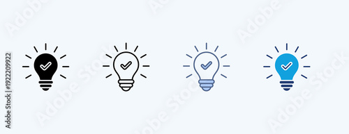 Idea Multiple Icon Illustration Vector