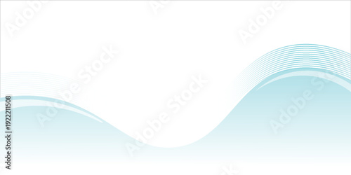 Abstract blue wave background, minimal wave design concept, eps10