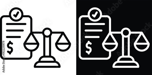 negotiate Two-tone version in black and white background