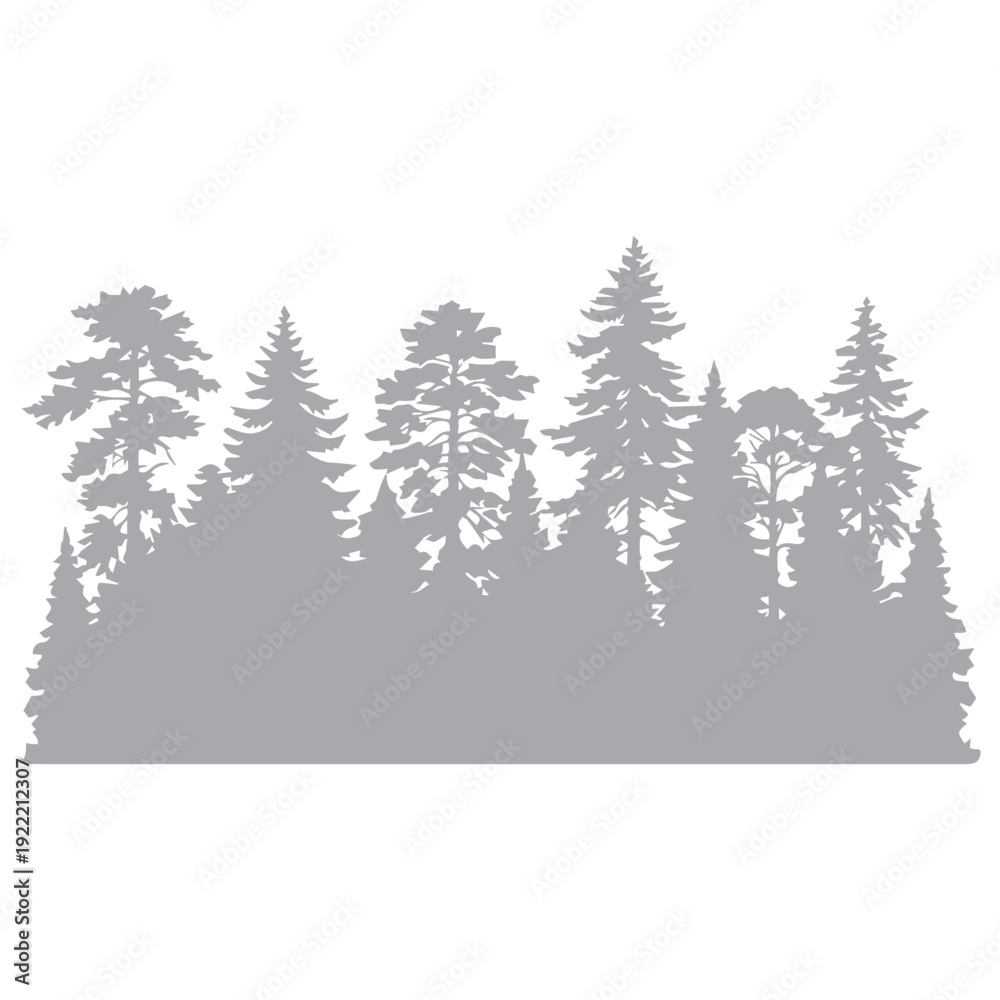 Obraz premium Forest Silhouette
