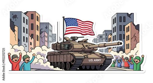 An American War Tank Heading To The Iran