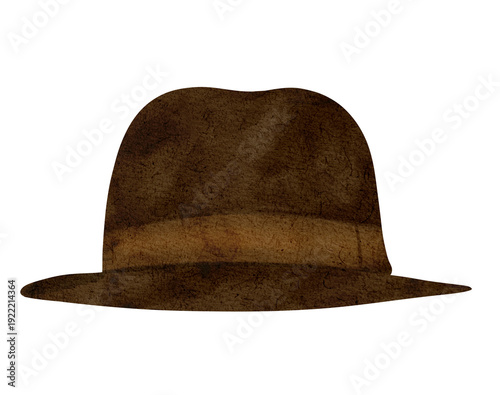 Cowboy hat vintage illustration