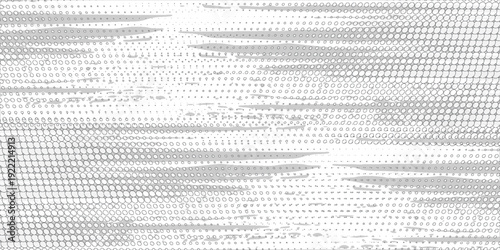 Halftone image on a white background. Vector dotted glitter pattern texture.