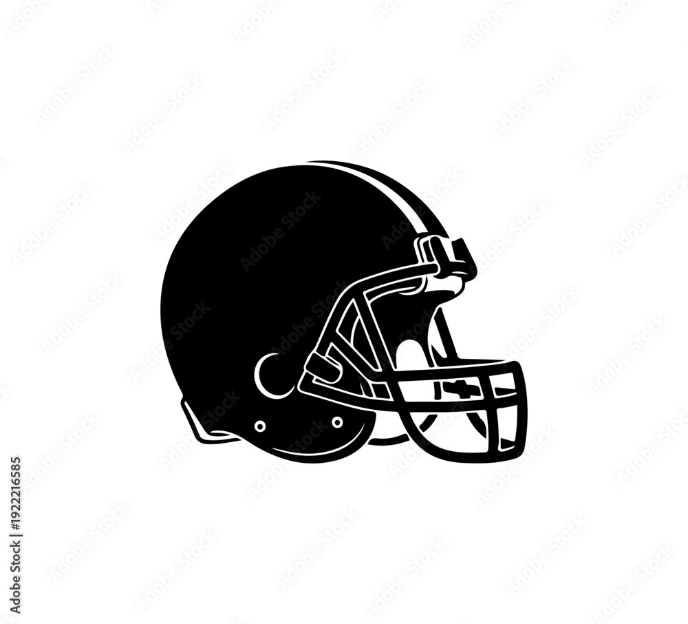 Fototapeta premium Vector American football helmet icon
