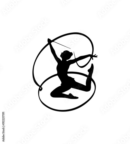 Gymnast performing with hula hoops