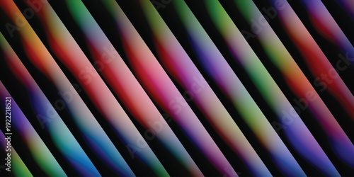 Vibrant colorful diagonal stripes abstract vector art background design, modern digital art, creative gradient pattern