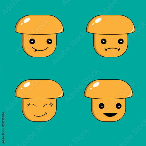 mushroom mold vector illustration icon