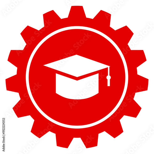 Einstellungen Bildung Studium Universität Abschluss Vektor Grafik mit Doktorhut Symbol transparent PNG für Lernmanagement und Akademie