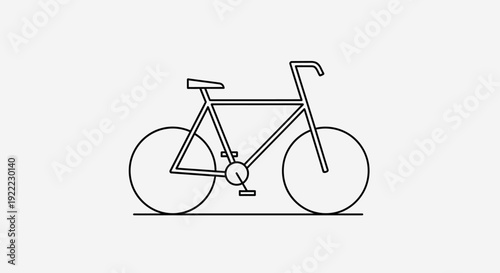 Bicycle icon featuring a minimalist side view bike design.