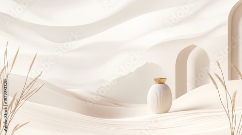 An elegant invitation card design with a clean white background