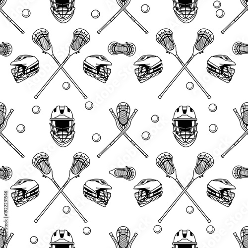 Wide Perspective View of a Lacrosse Stadium Field