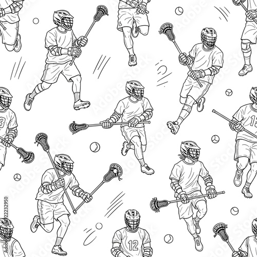 Lacrosse Stick with Flame Trail Speed Concept