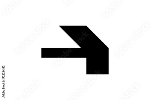 Bold Upper Left Arrow Logo – Minimalist Directional Symbol Vector for Signage, UI, and Modern Design