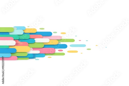 Colorful Rounded Bar Flow Background Layout