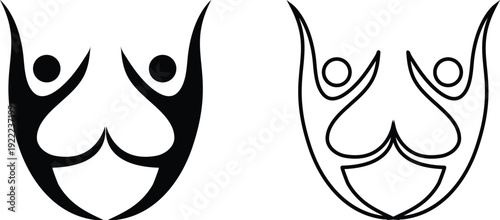 Anatomical illustrations of a nose and mouth with artistic variations