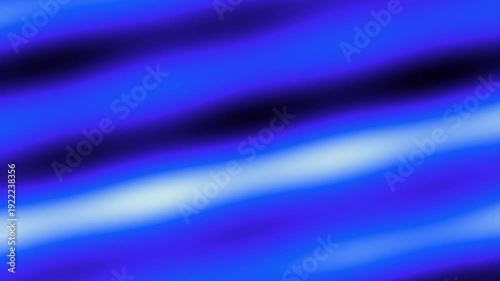 A serene and dynamic abstract background features a flowing gradient of deep blues and vibrant cyans, subtly shifting and undulating like soft waves. Bright light streaks gracefully move across the fr
