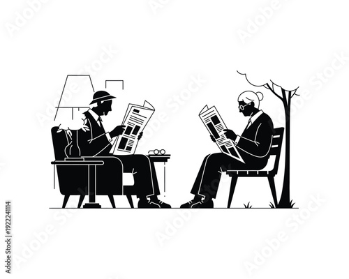 Senior Citizen vector silhouette illustration design, senior citizen vector, elderly person silhouette, old man silhouette vector, old woman silhouette vector, senior people vector illustration