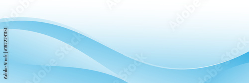 Abstract blue gradient curved frame template for business on a white background. Dynamic flowing blue gradient wave decoration.