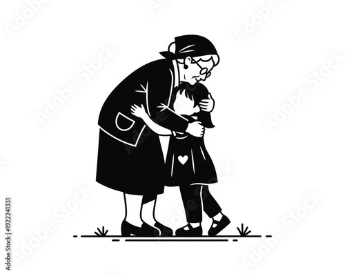 Senior Citizen vector silhouette illustration design, senior citizen vector, elderly person silhouette, old man silhouette vector, old woman silhouette vector, senior people vector illustration