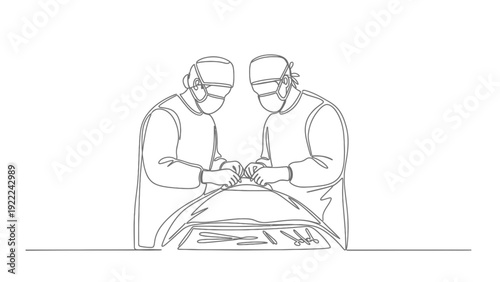 Surgeons Performing Operation