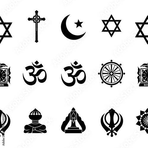 Religious Symbols from Different Faiths