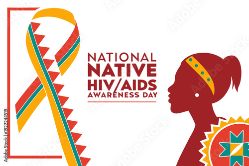 National Native HIV/AIDS Awareness Day Vector, Public Health and Community Concept