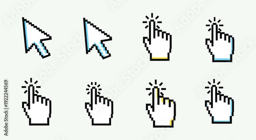 set of hand gestures