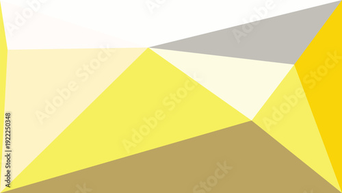 Yellow gray abstract triangles background clean design