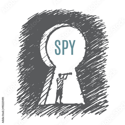 Hidden Observer - Surveillance Through Keyhole Concept