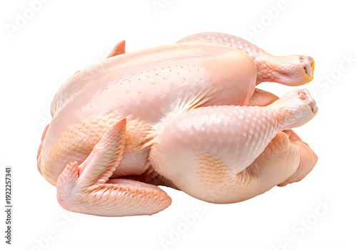 Raw plucked chicken PNG transparent background