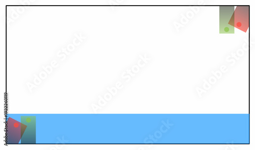 Modern minimal abstract background featuring a clean white layout