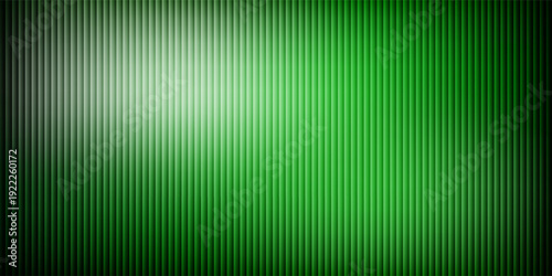 Dark green neon gradient ribbed glass. Vector ribbed glass texture background. Mesh gradient. acrylic ribbed bath surface. Reeded glass background semitransparent overlay. Bath wall window
