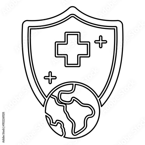 Save the earth planet icon