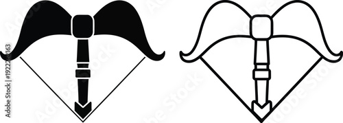 Elegant black and white mustache and eyebrow designs for fashion and beauty Vector