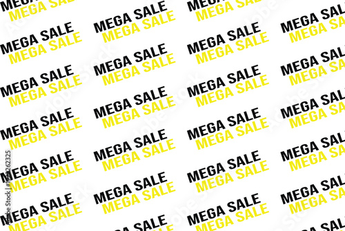 High Contrast Yellow Black Sale Pattern