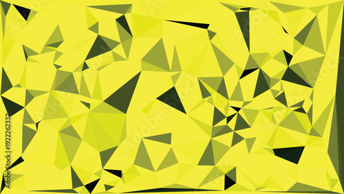 Bright yellow and chartreuse abstract triangles background energetic for vibrant digital content