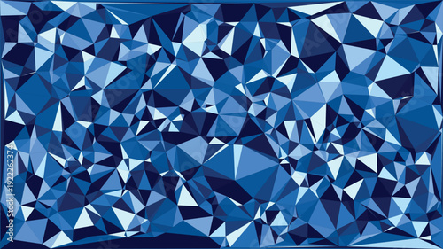 Dark blue abstract triangles background pattern