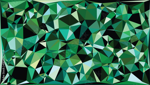 Green abstract triangles background wallpaper