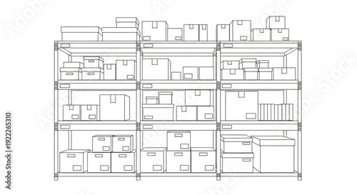 Detailed architectural blueprint of a multi-story residential building with various rooms and layouts