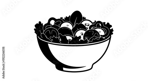 A healthy and delicious salad bowl brimming with fresh ingredients, perfect for a balanced meal