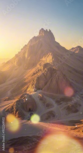 sunset in the mountains