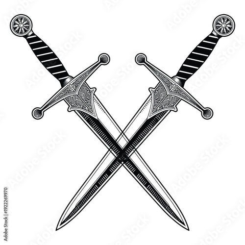 two crossed swords