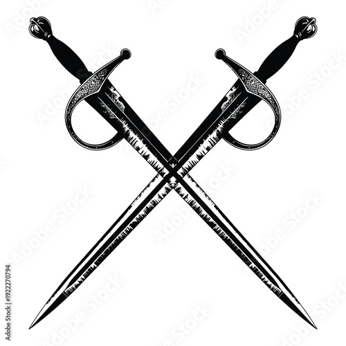 two crossed swords