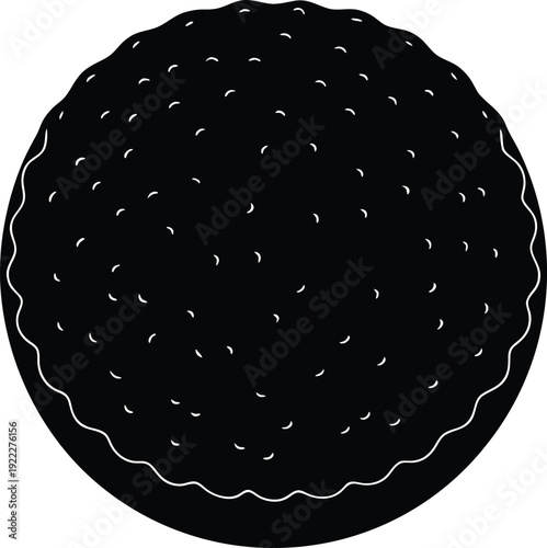 black caviar on a white background