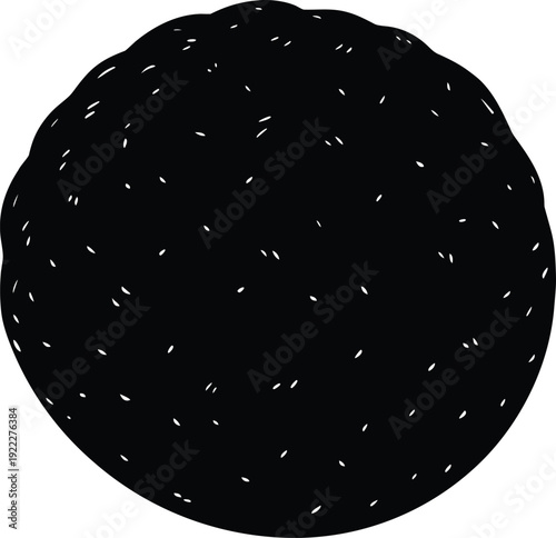 abstract sphere on black background