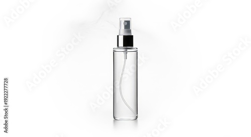 Transparent Perfume Bottle with Atomizer.