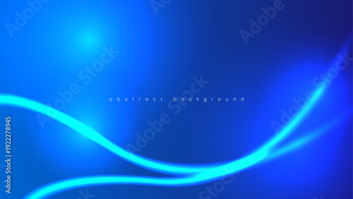 abstract neon blue background with light line