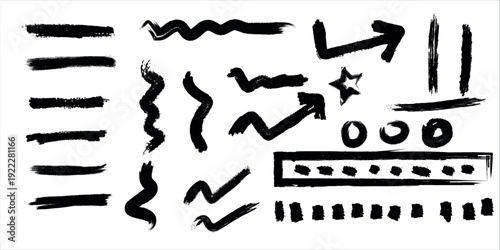 Ancient symbolic drawing with various geometric shapes and lines